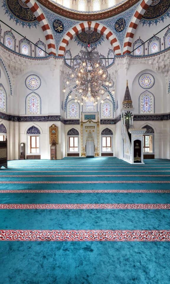Mosque Carpet Dubai in blue color